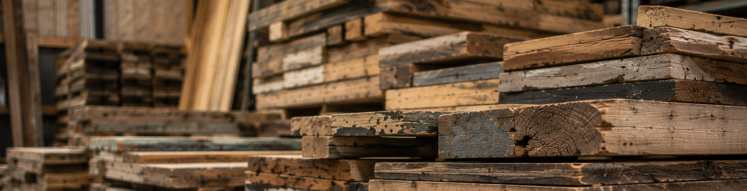 Reclaimed timber planks
